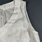 St. Tropez Tank Top Womens Lrg Linen Sleeveless Pineapple Patterned Summer V-Neck Photo 4