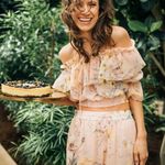 H&M  flora 2 piece off the shoulder crop too and pants sheer beach coverup outfit Photo 3