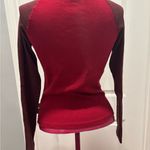 Guess  Women's red and maroon long sleeve baseball Tee vintage Y2K Medium Photo 5