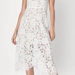 Lulus White Lace Midi Dress Photo 0