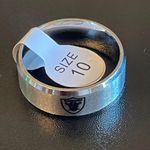 Silver Las Vegas Raiders Ring Photo 0