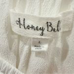 Honey Belle White Off-Shoulder Blouse Top Size L Preowned Photo 3