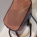 Pink Camera Crossbody Bag Adjustable Strap Gold Tone Hardware Photo 4