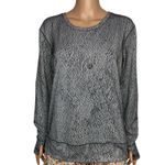 Lululemon Rush Hour Long Sleeve shirt 12 Running Luon Spray Jacquard White Black Photo 2