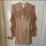 Revolve/ KEEPSAKE Wide Awake Long Sleeve Mini Dress In Blush Size XS Photo 3
