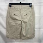 Charter Club NEW women's sand tan cuffed stretch cotton modest shorts casual 4 Photo 4