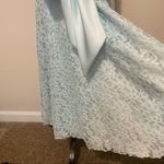 Adorable 🥰 Baby blue vintage lace bias cut sweetheart lace midi prairie dress Photo 7