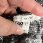 Maurice's  Womens Tank Top Sleeveless Pullover Laced V Neck Summer Gray White Med Photo 8