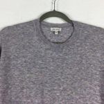 Anthropologie Ella Moss Maggie Heather Grey Puff Sleeve Knit Sweater Small Photo 3