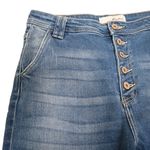 KanCan Women's 11/29 Sian Exposed Button Fly Flare Jean KC7345M Blue Photo 5