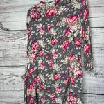Umgee  Floral Tunic Dress Flare Sleeve Flowy Lg Photo 3