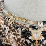 Alfred Dunner 1X Madagascar Shirt Womens Brown Boho Retro 90s Artsy Earth Tones Tan Photo 2