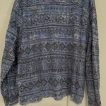 Sigrid Olsen Vintage  Blue Patterned Women’s 100% Cotton Shirt 2X Photo 5