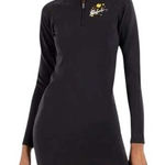 Nike ‎ Women's Long Sleeve Half Zip Black Dress Floral Swoosh NWT $80 Size XS Photo 0