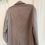A New Day  Houndstooth Plaid Women's Blazer Jacket Oversized Lined Neutral Size S Photo 6