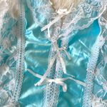 Vintage 70s Teddy Lingerie Blue Size M Photo 2