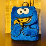 Lounge Fly  Sesame Street Cookie Monster Plush Cosplay Mini Backpack With Coin Bag Photo 6