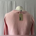 UNIQ New Women's Pink Sweater Crew Neck Long Sleeve Top Stretchy Size M Photo 2