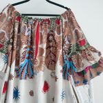 Blanco De Ibiza Dress One Size Off Shoulder Linen Boho Chic Prairie Artsy Resort Size L Photo 1