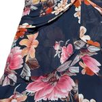 Nicholas Navy Blue Floral Pin Tuck Silk Mini Dress | U.S. Woman’s Size 2 Photo 10