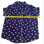 Kate Spade  Blue with pink polka dots cropped pajamas Size Large Photo 4