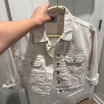 Old Navy  White Denim Jacket Photo 0