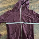 Lululemon  Heavyweight Scuba Zip Up Hoodie in Heathered Burgundy Size 6 Photo 7