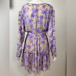 Boohoo Purple Floral Long Sleeve Dress Size 12 Photo 4