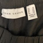 Susan Graver Black Wide Leg Cropped Pants Lace Trim Elastic Waist Women's 16 Photo 5