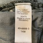 Woman Within Pine Green Stretch Skinny Jeans Size 14W Photo 7