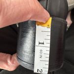 Emanuele Crasto Made in Italy Black Italian Leather Knee Photo 6