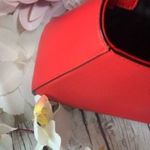 Victoria's Secret Victoria’s Secret Red Decorated Handbag With Card Holder Photo 5