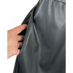 NWT Rachel Roy‎ Faux Leather Wrap Midi Dress with Pockets in Black, Size 4 Black Photo 6