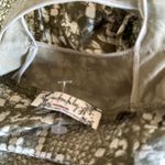 Free People NWOT Intimately  Nights Out Snakeskin Print Moss Bodysuit Photo 3