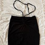Adika Black Wrap Around Mini Skirt Photo 0