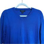 Banana Republic  Sweater Womens Medium Blue Silk Linen Blend V Neck Pullover Photo 1