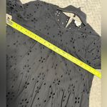J.Crew women's Black Eyelet tops size S Photo 3