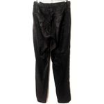 LIONESS NEW St Germain Pants Satin Black Floral High Rise Straight Leg Medium Photo 6