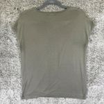 Lucky Brand green cap sleeve blouse with cut-out details Sz XS Photo 6