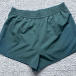 PINK - Victoria's Secret PINK Victoria Secret Green Lined Mini Shorts Size Medium Pocket Women's‎ Photo 0
