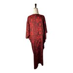 True Rock Caftan Dress Women OS Red Floral Print Maxi Kaftan Boho Coverup Kimono Size undefined Photo 1