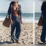 Free People NWOT  Hailee Cardi Set - blue Heather grey - small Photo 2