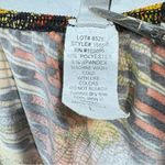 Discreet Multicolor Jewel Tones Short Balloon Sleeve Loose Fit V Neck Top by  Photo 6