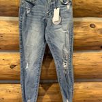 Jelly Jeans Mid Rise Distressed Skinny Jean Size 27 Photo 4