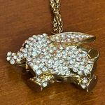 Betsey Johnson  Sparkling Elephant Necklace Photo 5