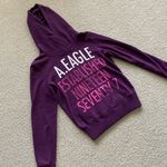 American Eagle  Vintage Soft Graphic Purple Hoodie Pullover Y2K Sweater Small EUC Photo 1
