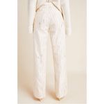 Anthropologie NWT  Porridge Cream Striped Wide Leg Trouser Pants Womens Size 12 Photo 2