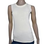 Nino Colombo Women’s Size S White Crewneck Knit Sleeveless Top Shirt Photo 0