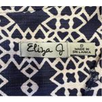 Eliza J Sleeveless Women's Geometric Print Mandarin Collar Sheath Dress Size 8 Photo 5