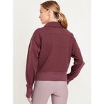 Old Navy Dynamic Fleece Maroon Half-Zip Sweatshirt Cropped XL Photo 6